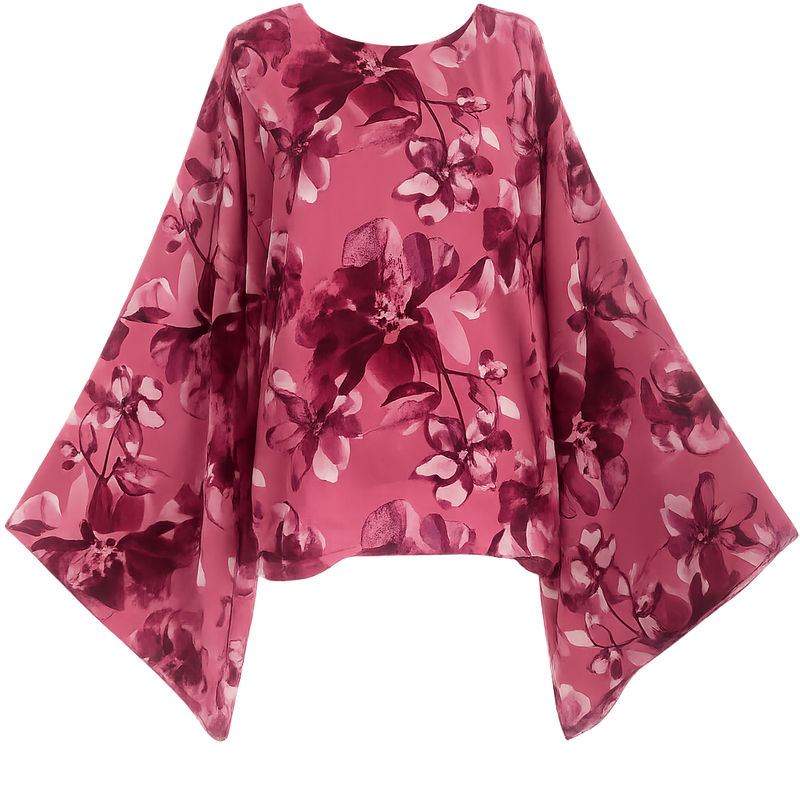 Top Fleuri Rose