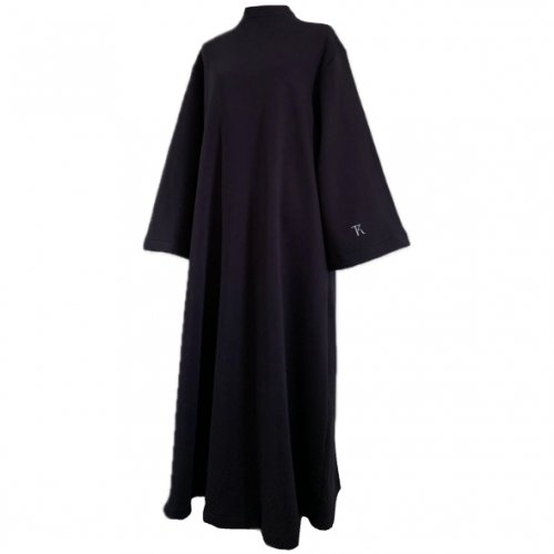 Abaya hiver bleu marine